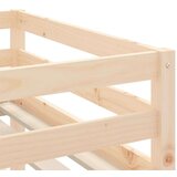  Dječji krevet na kat i zavjese crno-bijeli 80 x 200 cm borovina | shoptok.hr
