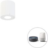 QAZQA Smart kopalniški reflektor bel okrogel IP44 vključno z Wifi GU10 - Capa | Shoptok.si