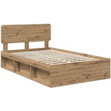  Konstrukcija postelje Oreh 120 x 190 cm Masivno borovo les, (5000102858) | Shoptok.si