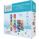 CleverClilxx Magnetni konstruktor set Ball Run tobogan - 60 delova Cene
