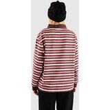 Blue Tomato Striped Polo majica bugundy / pink / white | Shoptok.si