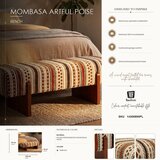 Mauro Ferretti Rjava/bež klop Ethnic – | Shoptok.si