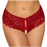 Cottelli otvorene čipkaste gaćice (crvene) - XL | shoptok.hr