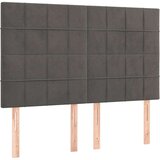  Box spring postelja z vzmetnico temno siva 140x200 cm žamet, (20899508) | Shoptok.si