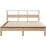 vidaXL Posteljni okvir brez vzmetnice 140x190 cm trdna borovina | Shoptok.si