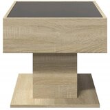  Stolić za kavu LED boja hrasta 70x50x45 cm konstruirano drvo | shoptok.hr