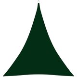 vidaXL Senčno jadro oksford blago trikotno 3x4x4 m temno zeleno | Shoptok.si