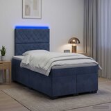  Boxspring krevet s madracem Tamnosiva 120 x 190 cm Baršun | shoptok.hr