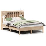 vidaXL Knjižna postelja brez vzmetnice 150x200 cm trdna borovina | Shoptok.si