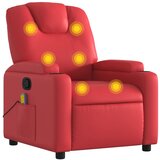 vidaXL Masažni naslanjač rdeče umetno usnje, (20922384) | Shoptok.si