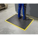 COBA Podloga za preprečevanje utrujenosti Bubblemat safety, DxŠxV 1200 x 900 x 14 mm, črno-rumena, posamezna podloga | Shoptok.si