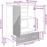  Kreveta Hrast sonoma 66 x 34,5 x 95 cm Konstruirano drvo | shoptok.hr