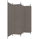 Sobna Paravan 5-delni antracit 250x200 cm blago, (20594928) | Shoptok.si