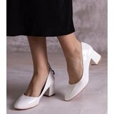 Gemre White Patent Leather Heels Linaka | Shoptok.si