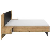 Rauch Möbel posteljna garnitura 180 cm x 200 cm , tekstil, leseni material črna, hrast artisan | Shoptok.si