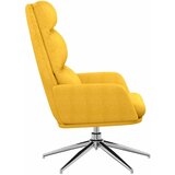  Stolica za opuštanje od tkanine boja senfa - žuta boja senfa 1 Bez naslona za noge | shoptok.hr