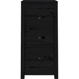  Komode 2 kom crne 40x35x80 cm od masivne borovine | shoptok.hr
