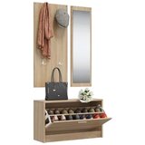  3-u-1 set ormarića za cipele od hrasta sonoma, inženjerski drvo | shoptok.hr