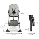 Kinderkraft hranilica Foldee Grey, 6m+ | Eponuda.com