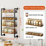 IBUYKE 4-nivojsko stensko stojalo za začimbe | Shoptok.si