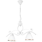  Luster na lancu RETRO 2xE27/60W/230V u mat beloj boji | Eponuda.com