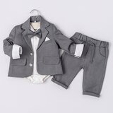  Elegantni komplet sako sivi 03-12meseci 6 mes | Eponuda.com