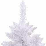  Umjetno božićno drvce 180 cm PVC i čelik Bijela - Bijela Ø 90 x 180 cm s 300 LED-ica i zlatnim/brončanim kuglicama | shoptok.hr