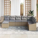  Sjedeća garnitura za vrt 8 kom. Bež i svijetlo siva poliratan 288,5 x 123,5 x 85 cm | Shoptok.si