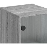  Visoka komoda sa staklenim vratima boja hrasta 35 x 37 x 120 cm | shoptok.hr