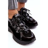 Zazoo Women's Leather Lacquered Sports Shoes | Shoptok.si