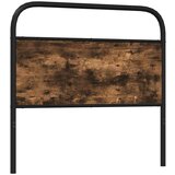 vidaXL Naglavna deska Smoked Oak 90 cm Jeklo in inženirski les | Shoptok.si
