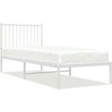 Metalni okvir za krevet s uzglavljem bijeli 80x200 cm | shoptok.hr