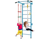 Dječja penjačka stijena/drvena letvica do 100 kg, dim. 107 x 83 x 223 cm, plava  Dječja penjačka stijena/drvena letvica do 100 kg, dim. 107 x 83 x 223 cm, plava Slike