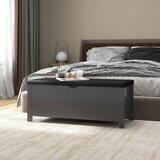  Kutija za pohranu s jastukom siva 105x40x45cm konstruirano drvo | Eponuda.ba