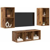  Set TV komoda 3 kom. Staro drvo Konstruirano drvo | Shoptok.si