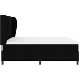 Box Spring Postelja z Vzmetnico Črna 180x200 cm Tkanina, (22051777) | Shoptok.si