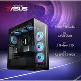  BaB računalo Inferno X (Ryzen 7 9800X3D, Liquid, RX 9070 XT, 32GB DDR5, 2TB SSD, RGB, Win11P, WiFi) Powered By ASUS | shoptok.hr