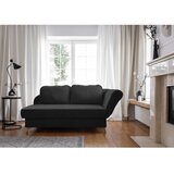 Miuform Antracitno siv ležalnik iz rebrastega žameta (desni kot) Chic Charlotte – | Shoptok.si