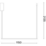 Ideal Lux led luster na sajli essence LED/19W/230V 3000K cri 90 mesing | Eponuda.com