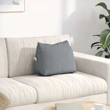  Jastuk za leđa Svijetlo siva 45 x 20 x 35 cm tkanina | shoptok.hr
