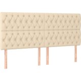  Posteljno vzglavje krem 180x7x118/128 cm blago, (20954224) | Shoptok.si