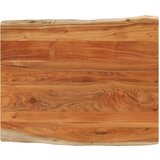 vidaXL Stolna ploča 100x80x2,5 cm pravokutna bagremovo drvo živi rub | shoptok.hr