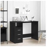 vidaXL Radni stol s ladicama Crni hrast 102x50x76 cm Inženirsko drvo - Crni hrast Cijene
