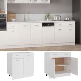 vidaXL Spodnja omarica s predalom bela 80x46x81,5 cm, (20621090) | Shoptok.si