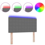 vidaXL LED uzglavlje jednostavnog dizajna svijetlosive boje, 90 cm, od čvrstog pamuka | shoptok.hr