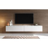 P & B nizka omarica lowa, bela, videz betona, led | Shoptok.si