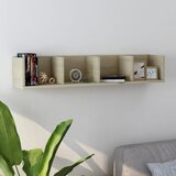 vidaXL zidna polica za CD-ove boja hrasta 100 x 18 x 18 cm od iverice Cijene