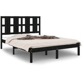  Posteljni okvir črn iz trdne borovine 140x190 cm, (20643129) | Shoptok.si