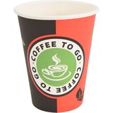 vidaXL Papirnate šalice za kavu 1000 kom 12 oz 300 ml crvene i crne | shoptok.hr