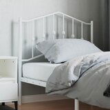 vidaXL Kovinsko vzglavje belo 90 cm | Shoptok.si